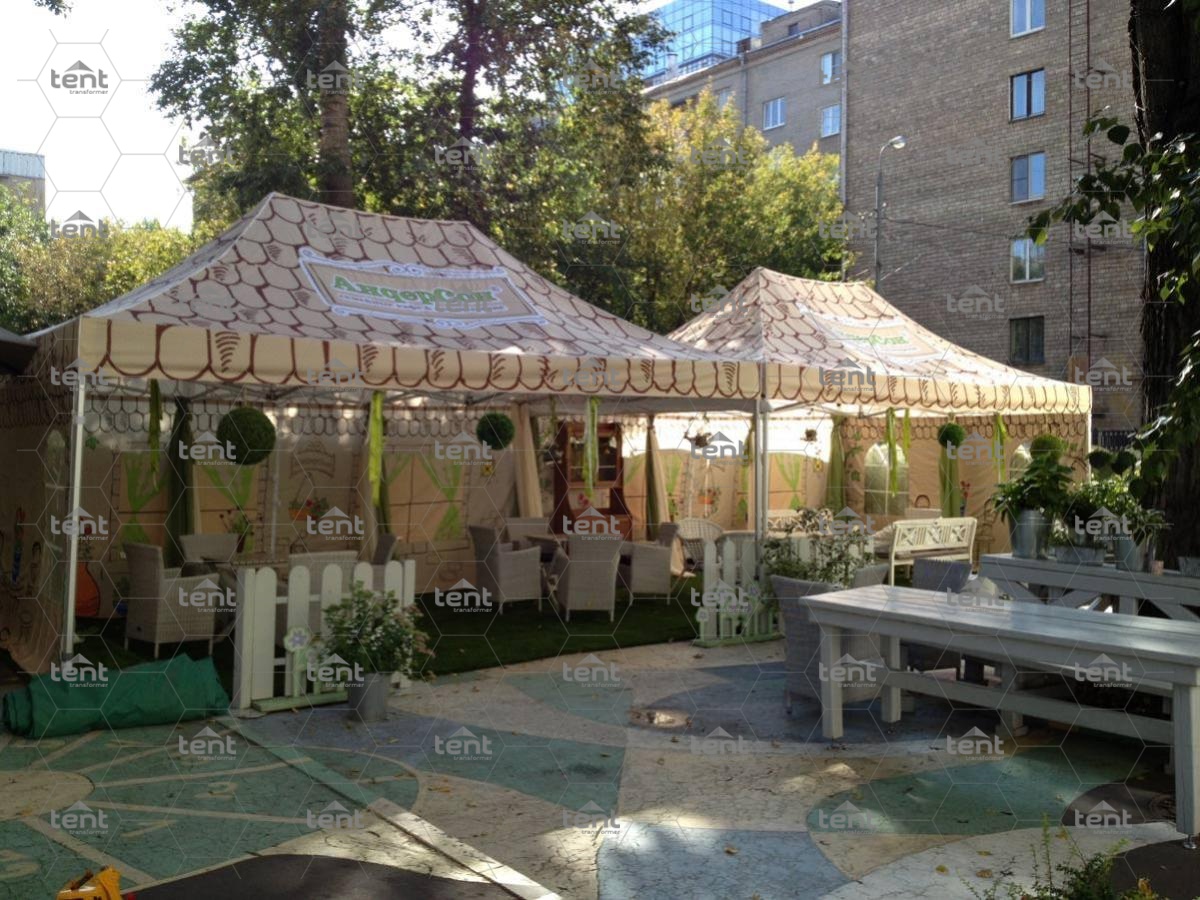 Производство шатров для летнего уличного кафе