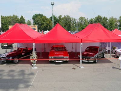 Производство больших мобильных шатров 8х4 для проведения выставки