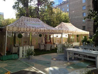 Производство шатров для летнего уличного кафе